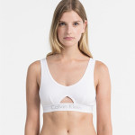 Calvin Klein Podprsenka Bralette Body Bílá S Průřezem