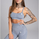 Gym Glamour Podprsenka Seamless Steel Melange