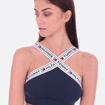 Tommy Hilfiger Podprsenka Cross Strap Navy