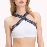 Tommy Hilfiger Podprsenka Cross Strap White