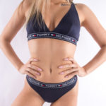 Tommy Hilfiger Podprsenka Triangle Bralette Navy