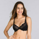 Dámská podprsenka s kosticemi PLAYTEX FLOWER ELEGANCE – UNDERWIRE BRA – PLAYTEX – černá