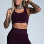 Gym Glamour Podprsenka Push Up Grape