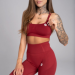 Sportovní podprsenka Seamless Bordo – Gym Glamour