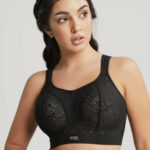 Sportovní podprsenka Non Wired Bra black/latte 7341C