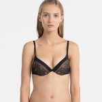 Podprsenka push-up Black Obsess QF1941E černá T|O Calvin Klein