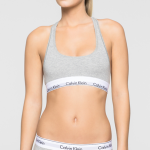 Podprsenka sportovní Bralette Modern Cotton F3785E020 šedá – Calvin Klein