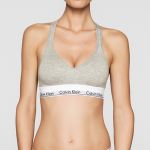 Podprsenka sportovní Bralette Modern Cotton QF1654E020 šedá – Calvin Klein